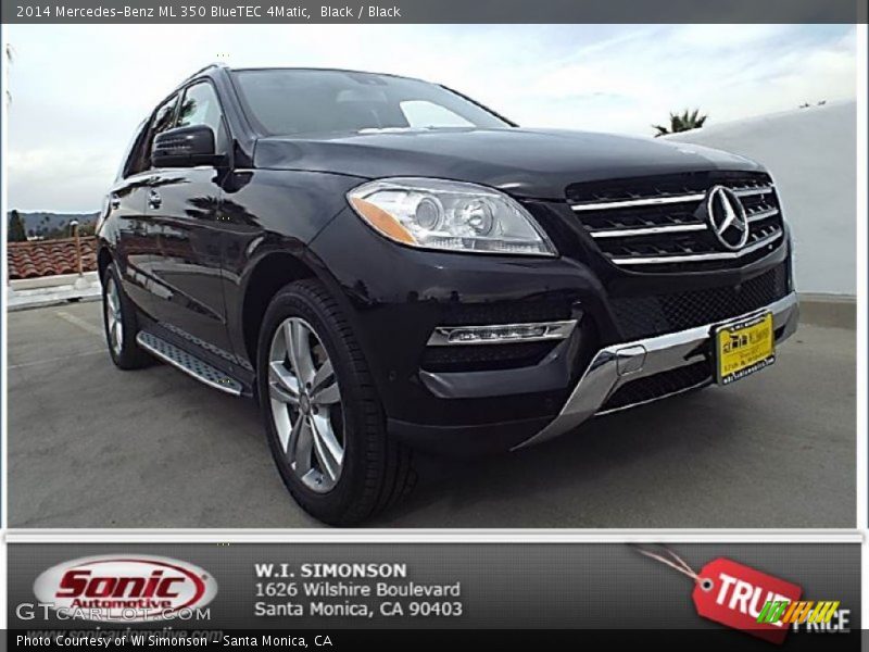 Black / Black 2014 Mercedes-Benz ML 350 BlueTEC 4Matic