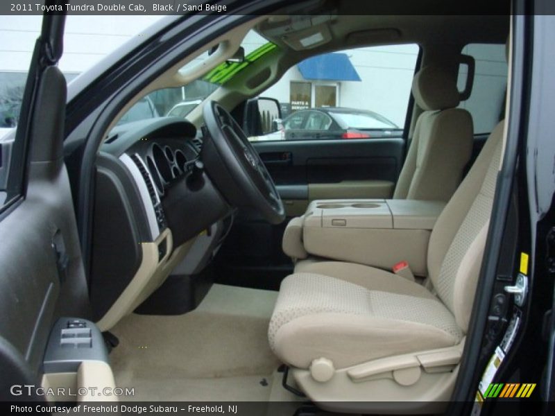 Black / Sand Beige 2011 Toyota Tundra Double Cab
