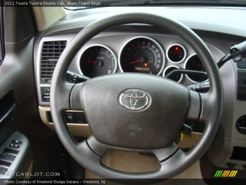 Black / Sand Beige 2011 Toyota Tundra Double Cab