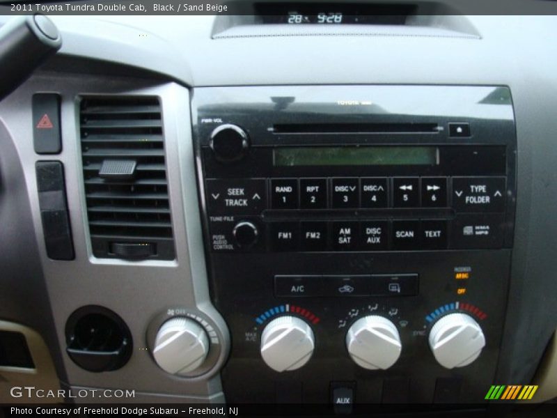 Black / Sand Beige 2011 Toyota Tundra Double Cab