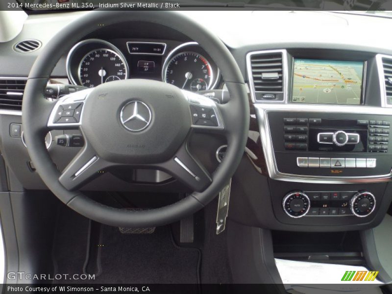 Iridium Silver Metallic / Black 2014 Mercedes-Benz ML 350