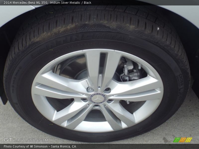 Iridium Silver Metallic / Black 2014 Mercedes-Benz ML 350