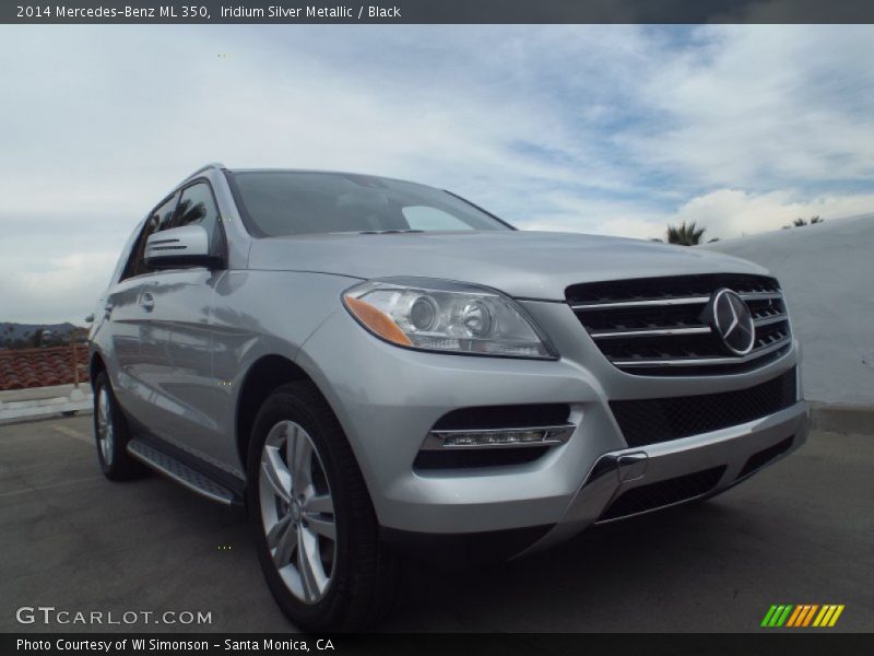 Iridium Silver Metallic / Black 2014 Mercedes-Benz ML 350