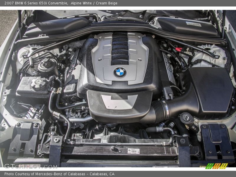 Alpine White / Cream Beige 2007 BMW 6 Series 650i Convertible