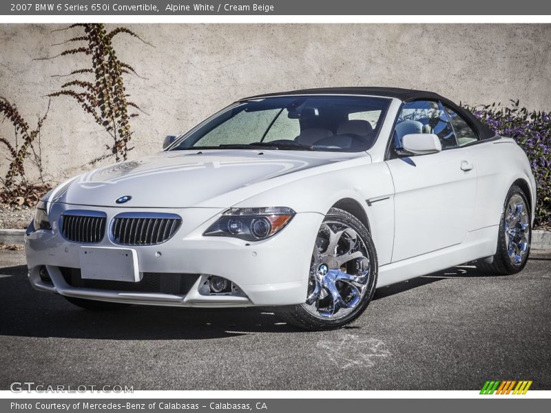 Front 3/4 View of 2007 6 Series 650i Convertible