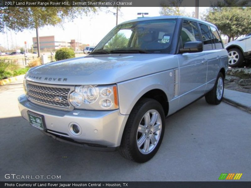 Zermatt Silver Metallic / Charcoal 2007 Land Rover Range Rover HSE