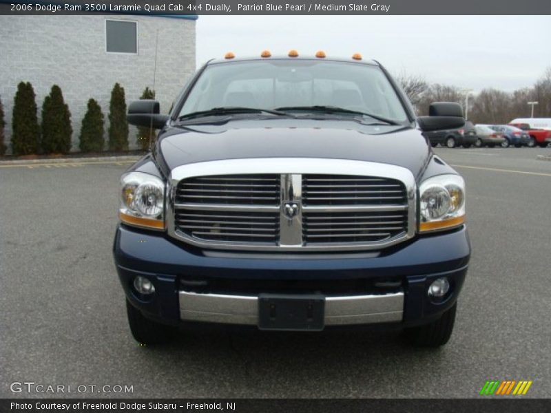 Patriot Blue Pearl / Medium Slate Gray 2006 Dodge Ram 3500 Laramie Quad Cab 4x4 Dually