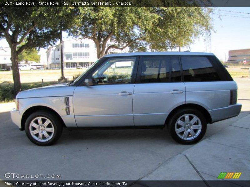 Zermatt Silver Metallic / Charcoal 2007 Land Rover Range Rover HSE