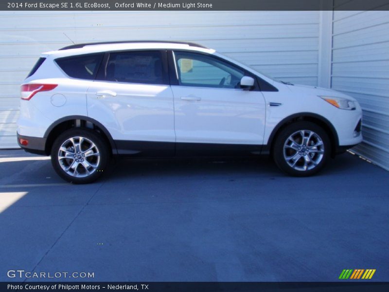 Oxford White / Medium Light Stone 2014 Ford Escape SE 1.6L EcoBoost