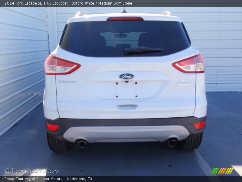 Oxford White / Medium Light Stone 2014 Ford Escape SE 1.6L EcoBoost