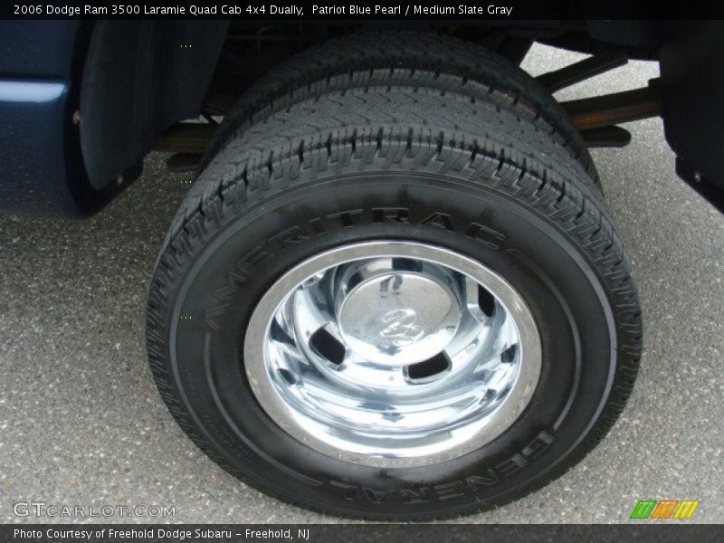 Patriot Blue Pearl / Medium Slate Gray 2006 Dodge Ram 3500 Laramie Quad Cab 4x4 Dually