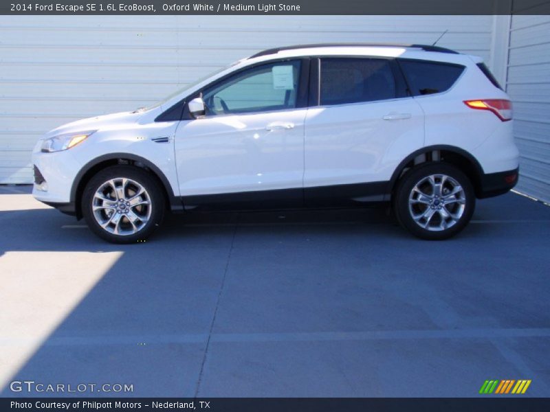 Oxford White / Medium Light Stone 2014 Ford Escape SE 1.6L EcoBoost
