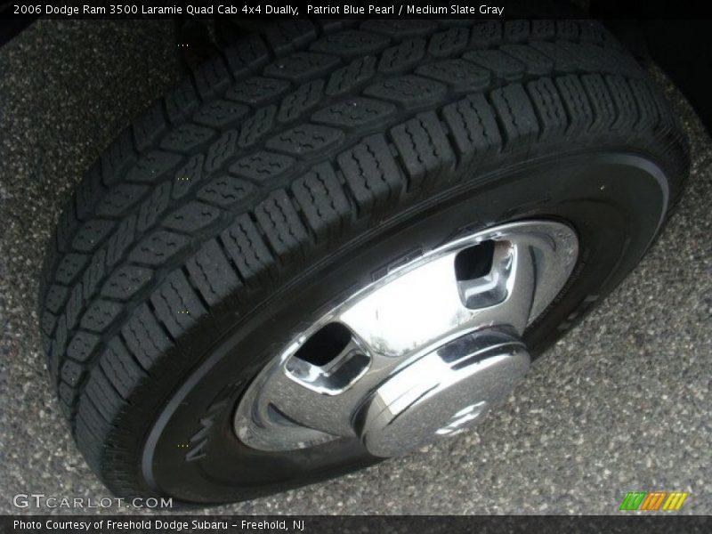 Patriot Blue Pearl / Medium Slate Gray 2006 Dodge Ram 3500 Laramie Quad Cab 4x4 Dually