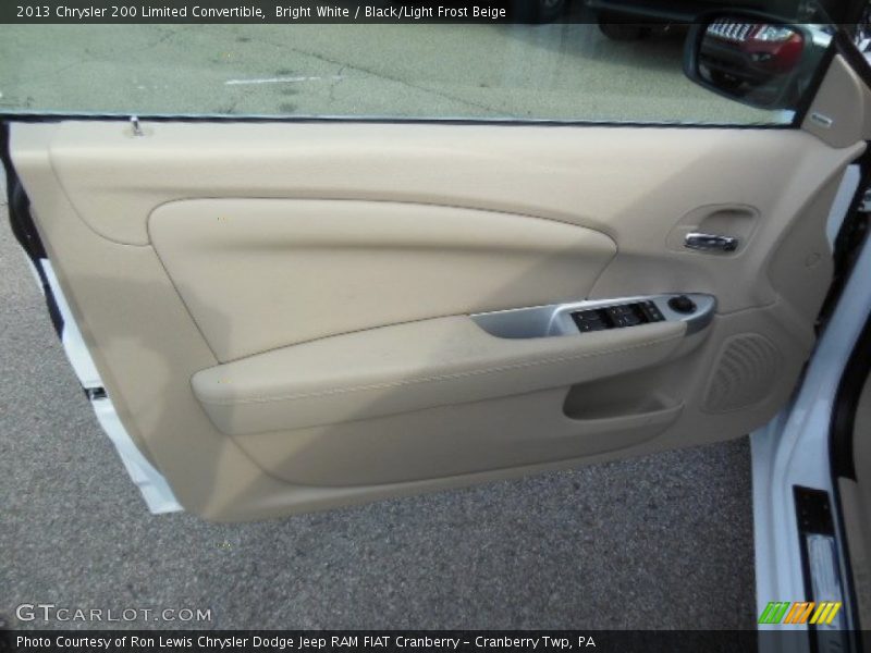 Bright White / Black/Light Frost Beige 2013 Chrysler 200 Limited Convertible