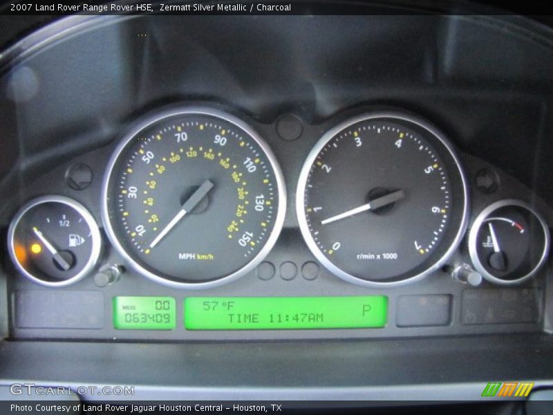Zermatt Silver Metallic / Charcoal 2007 Land Rover Range Rover HSE