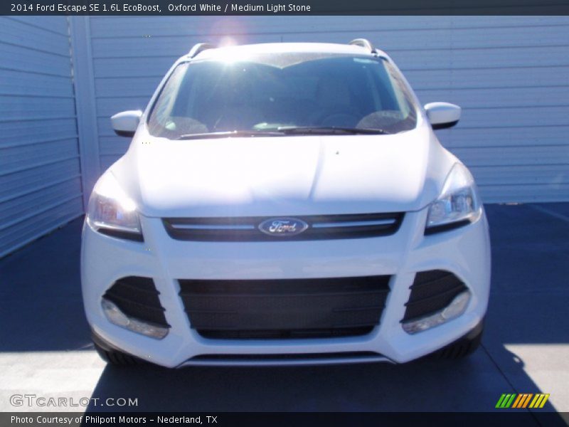 Oxford White / Medium Light Stone 2014 Ford Escape SE 1.6L EcoBoost