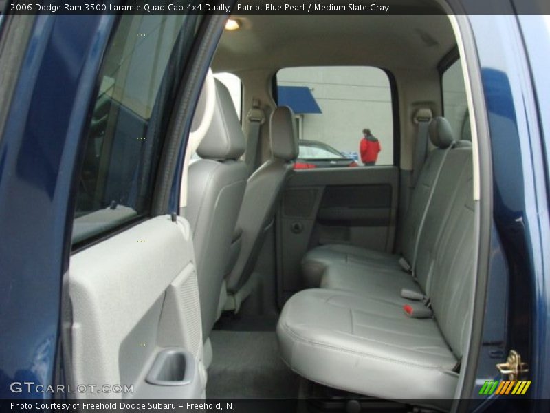 Patriot Blue Pearl / Medium Slate Gray 2006 Dodge Ram 3500 Laramie Quad Cab 4x4 Dually