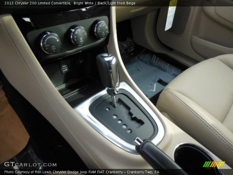 Bright White / Black/Light Frost Beige 2013 Chrysler 200 Limited Convertible