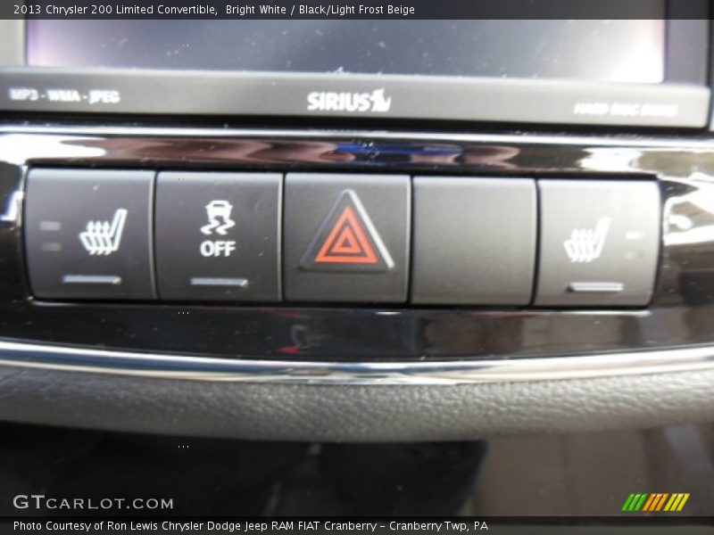Bright White / Black/Light Frost Beige 2013 Chrysler 200 Limited Convertible