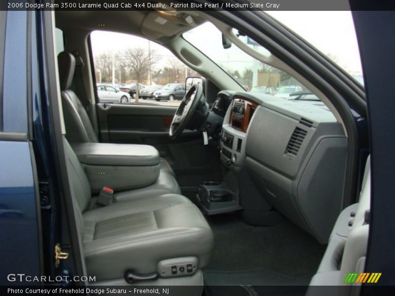 Patriot Blue Pearl / Medium Slate Gray 2006 Dodge Ram 3500 Laramie Quad Cab 4x4 Dually