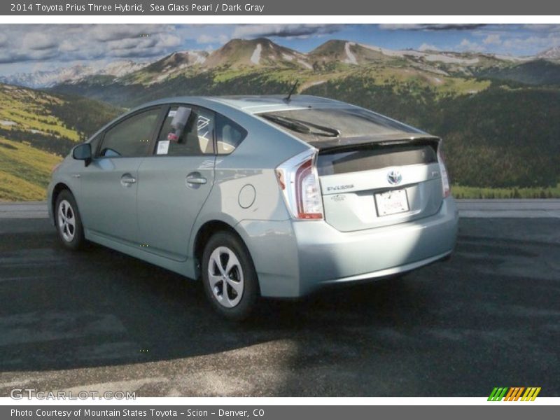 Sea Glass Pearl / Dark Gray 2014 Toyota Prius Three Hybrid