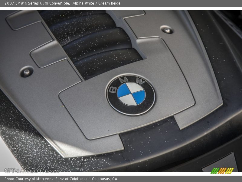 Alpine White / Cream Beige 2007 BMW 6 Series 650i Convertible