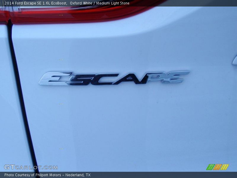 Oxford White / Medium Light Stone 2014 Ford Escape SE 1.6L EcoBoost