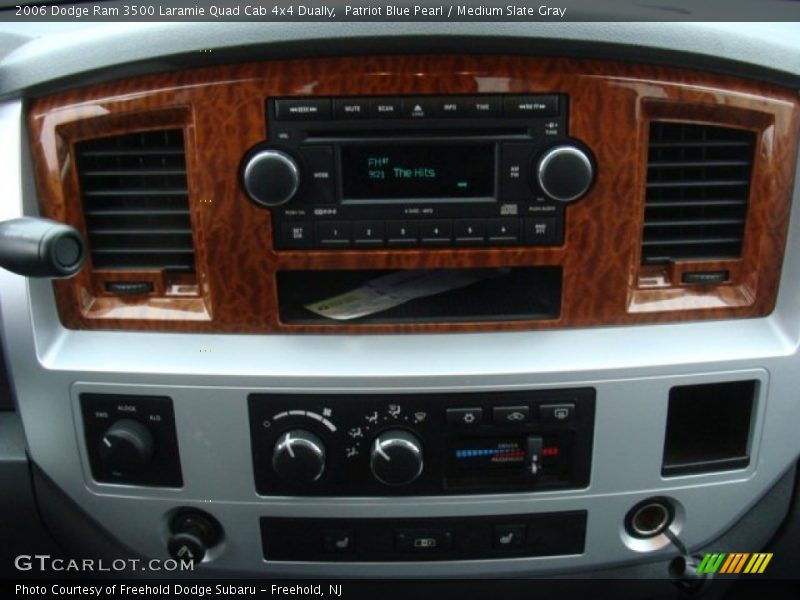 Patriot Blue Pearl / Medium Slate Gray 2006 Dodge Ram 3500 Laramie Quad Cab 4x4 Dually