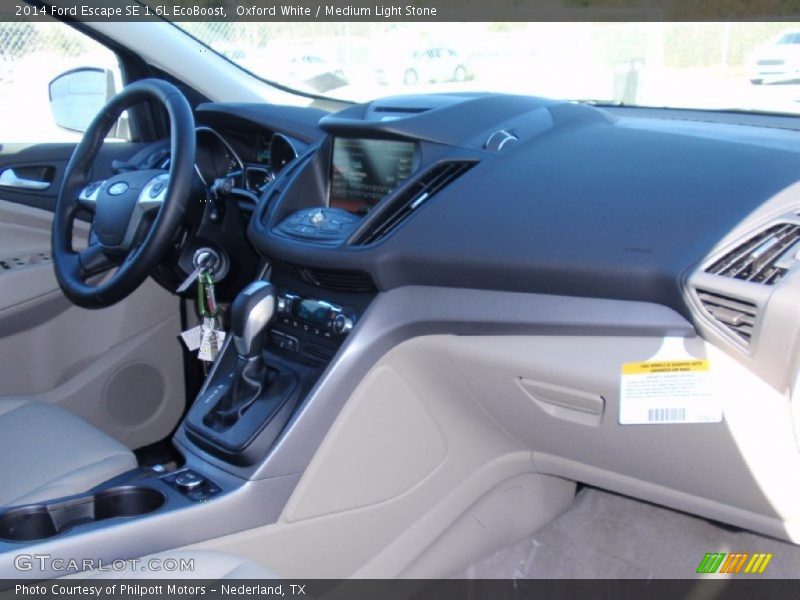 Oxford White / Medium Light Stone 2014 Ford Escape SE 1.6L EcoBoost