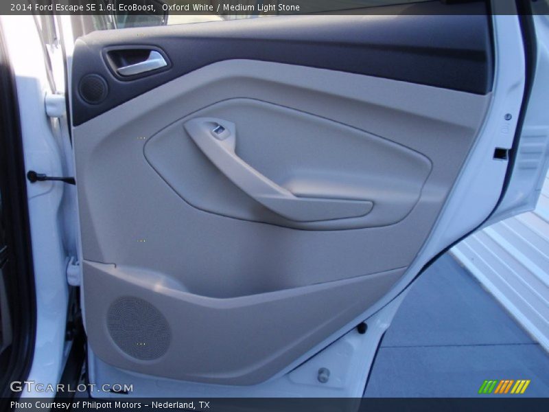 Oxford White / Medium Light Stone 2014 Ford Escape SE 1.6L EcoBoost