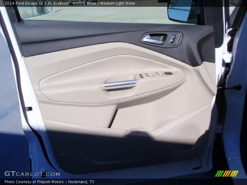 Oxford White / Medium Light Stone 2014 Ford Escape SE 1.6L EcoBoost