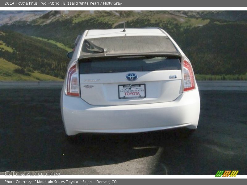 Blizzard White Pearl / Misty Gray 2014 Toyota Prius Two Hybrid