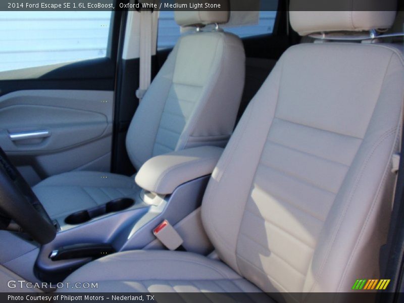 Oxford White / Medium Light Stone 2014 Ford Escape SE 1.6L EcoBoost