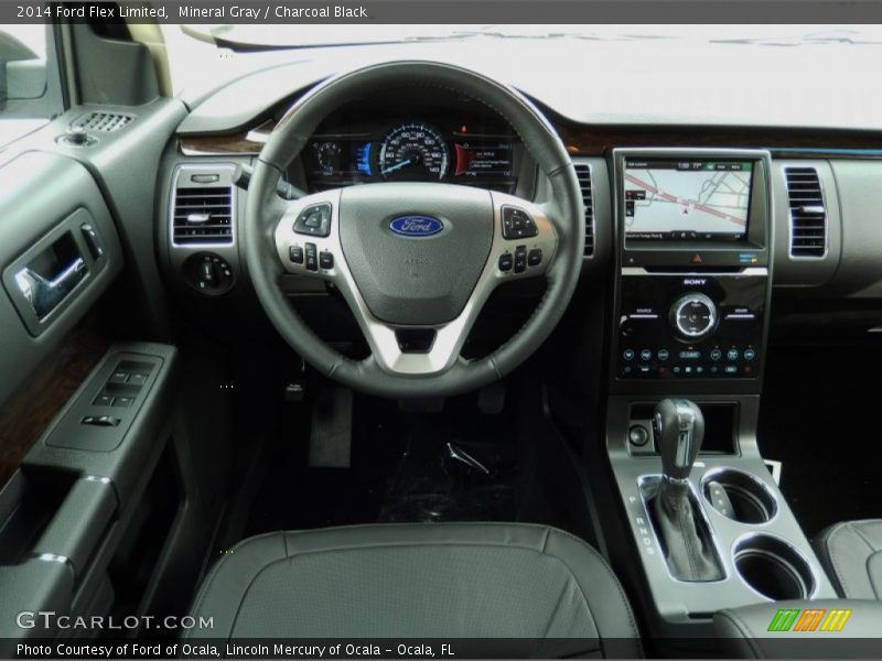 Mineral Gray / Charcoal Black 2014 Ford Flex Limited