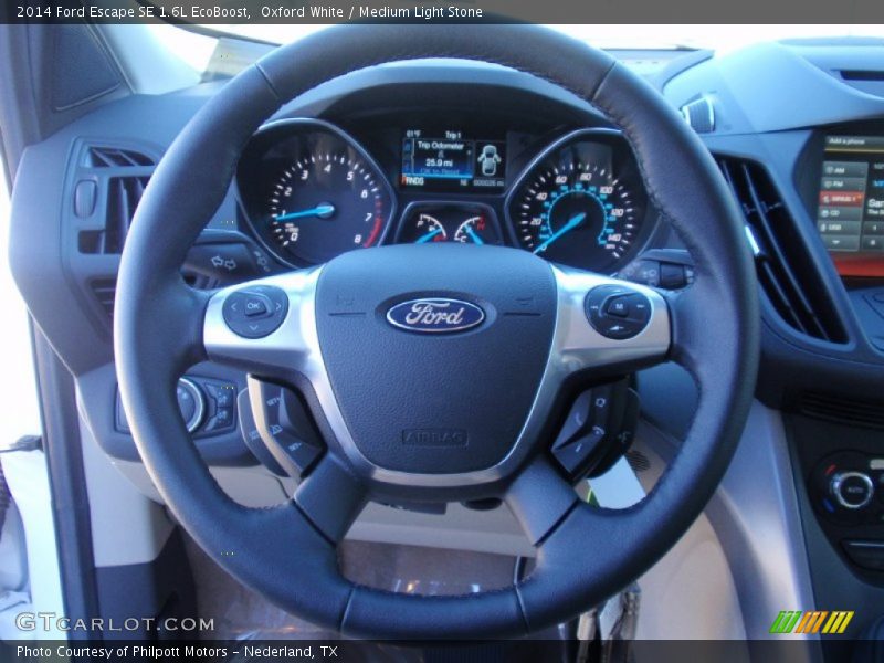Oxford White / Medium Light Stone 2014 Ford Escape SE 1.6L EcoBoost