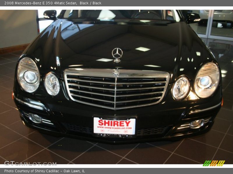 Black / Black 2008 Mercedes-Benz E 350 4Matic Sedan