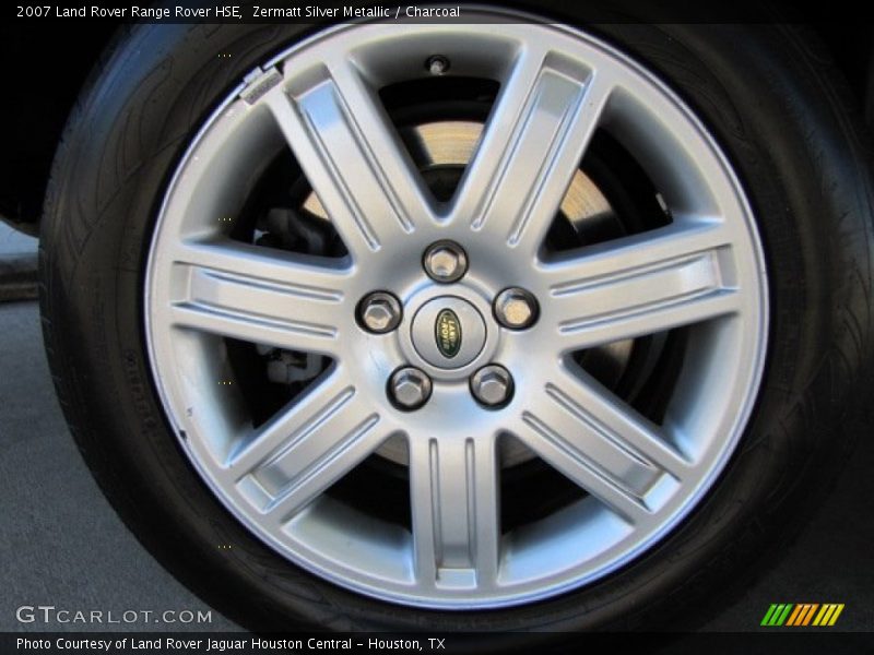 Zermatt Silver Metallic / Charcoal 2007 Land Rover Range Rover HSE