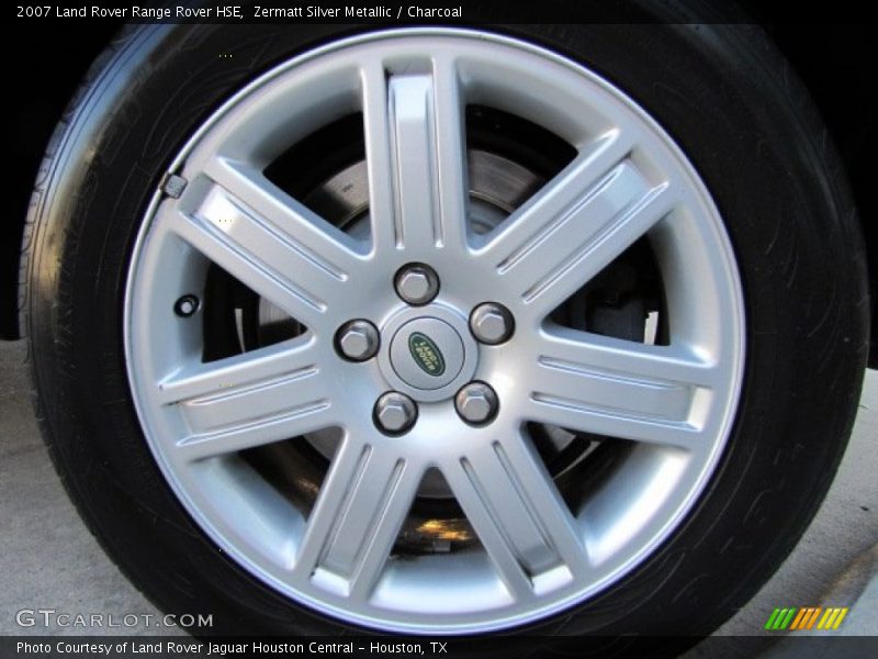 Zermatt Silver Metallic / Charcoal 2007 Land Rover Range Rover HSE