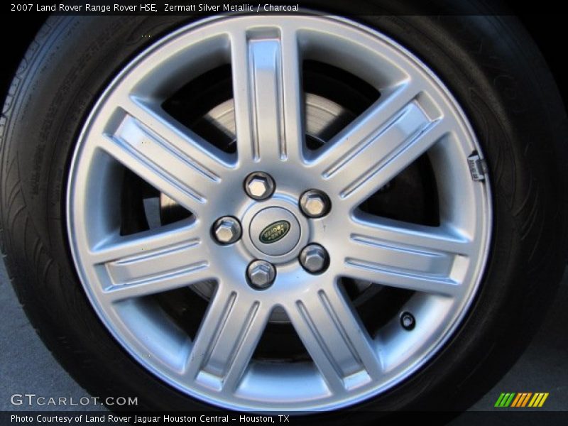Zermatt Silver Metallic / Charcoal 2007 Land Rover Range Rover HSE