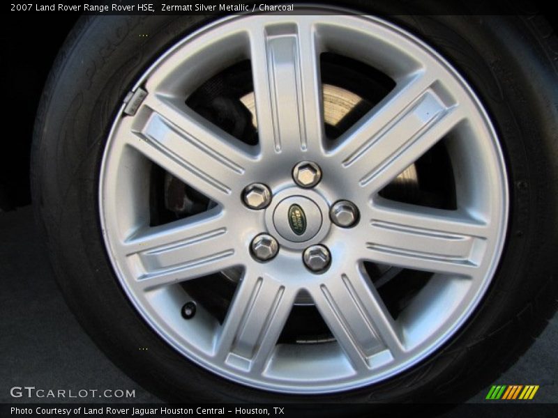 Zermatt Silver Metallic / Charcoal 2007 Land Rover Range Rover HSE