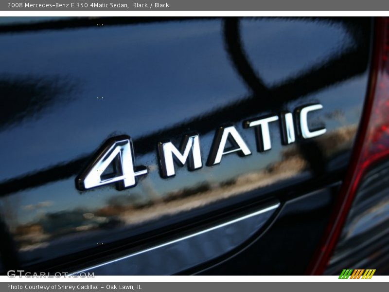Black / Black 2008 Mercedes-Benz E 350 4Matic Sedan