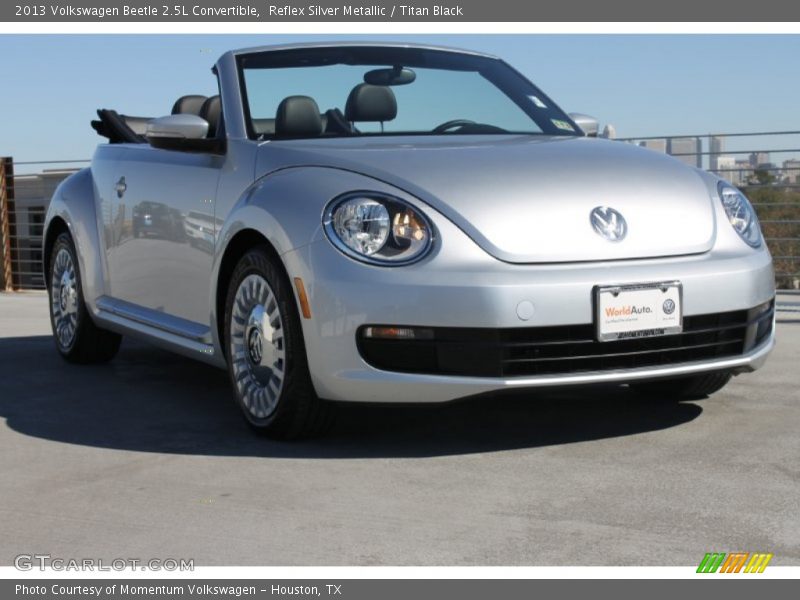 Reflex Silver Metallic / Titan Black 2013 Volkswagen Beetle 2.5L Convertible