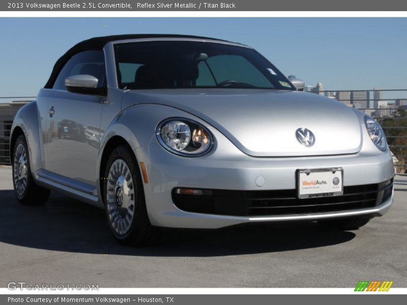 Reflex Silver Metallic / Titan Black 2013 Volkswagen Beetle 2.5L Convertible