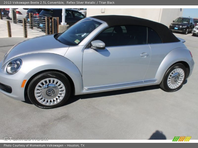 Reflex Silver Metallic / Titan Black 2013 Volkswagen Beetle 2.5L Convertible