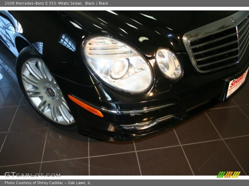 Black / Black 2008 Mercedes-Benz E 350 4Matic Sedan