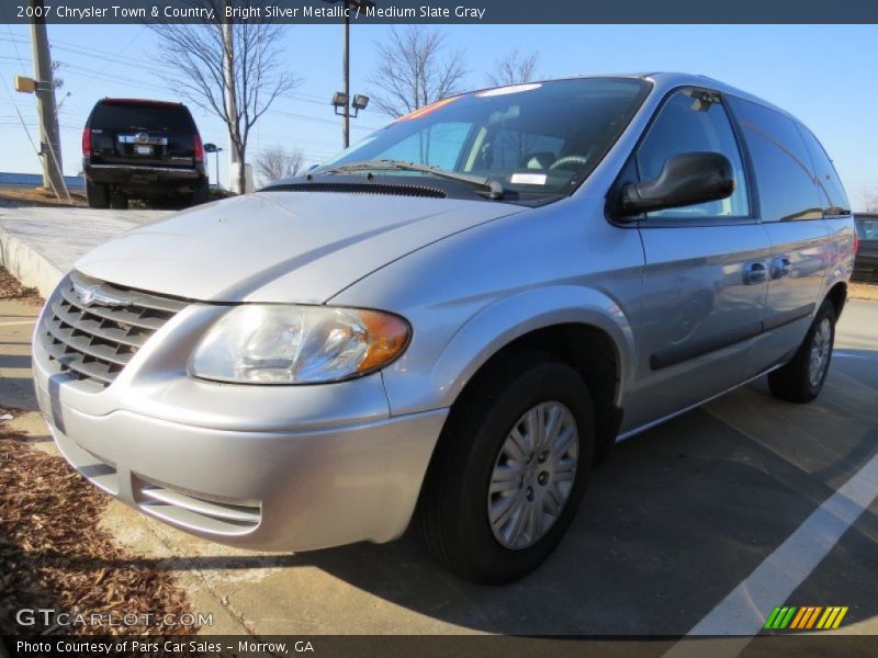 Bright Silver Metallic / Medium Slate Gray 2007 Chrysler Town & Country