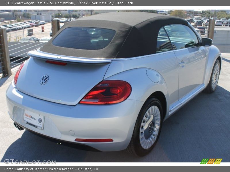Reflex Silver Metallic / Titan Black 2013 Volkswagen Beetle 2.5L Convertible