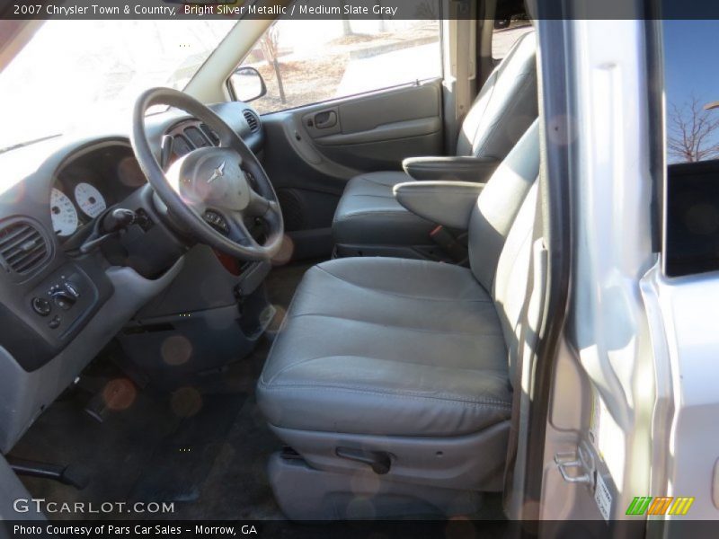 Bright Silver Metallic / Medium Slate Gray 2007 Chrysler Town & Country