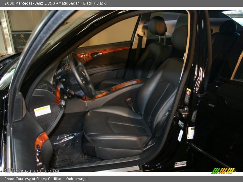 Black / Black 2008 Mercedes-Benz E 350 4Matic Sedan