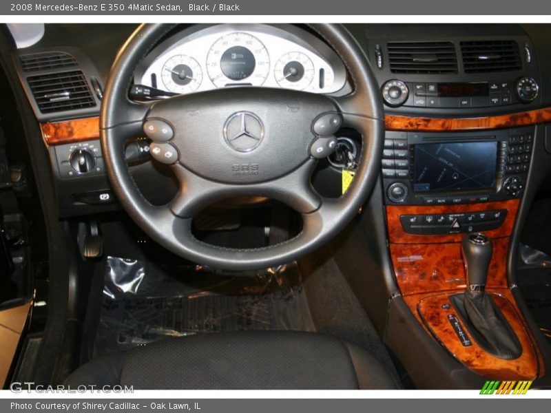 Black / Black 2008 Mercedes-Benz E 350 4Matic Sedan